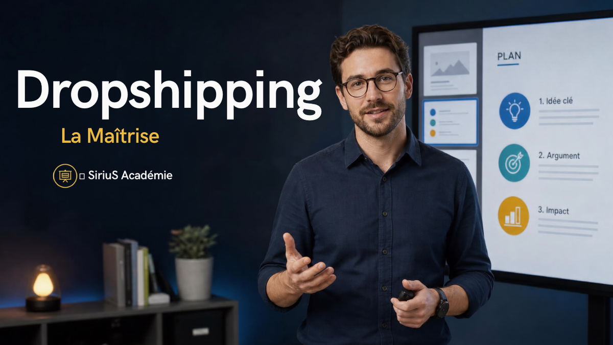 ✓ SiriuS Académie — Maîtriser le Dropshipping