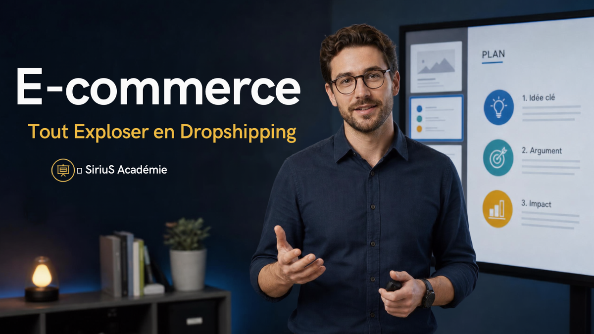 ✓ SiriuS Académie — Créer un E-commerce qui Cartonne en Dropshipping