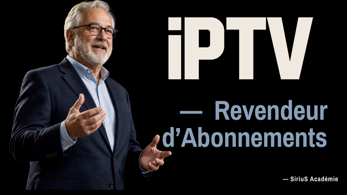 SiriuS Académie — Formation Revendeur d’Abonnements IPTV