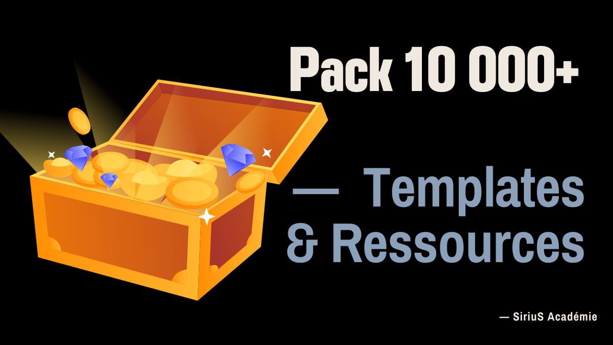 SiriuS Académie — Pack 10 000+ Templates & Ressources