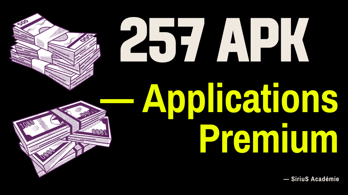 SiriuS Académie — 257 Applications Premium