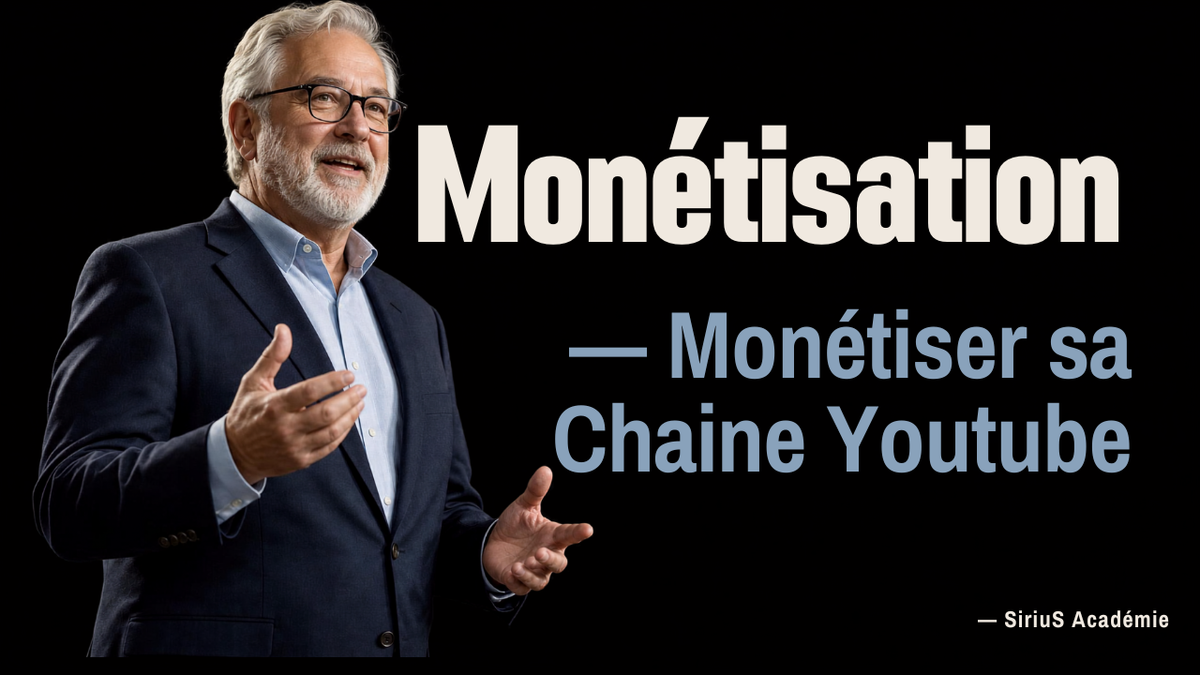 ✓ SiriuS Académie — YouTube & Monétisation