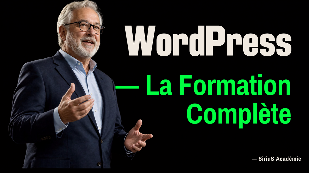 ✓ SiriuS Académie — Formation Complète WordPress